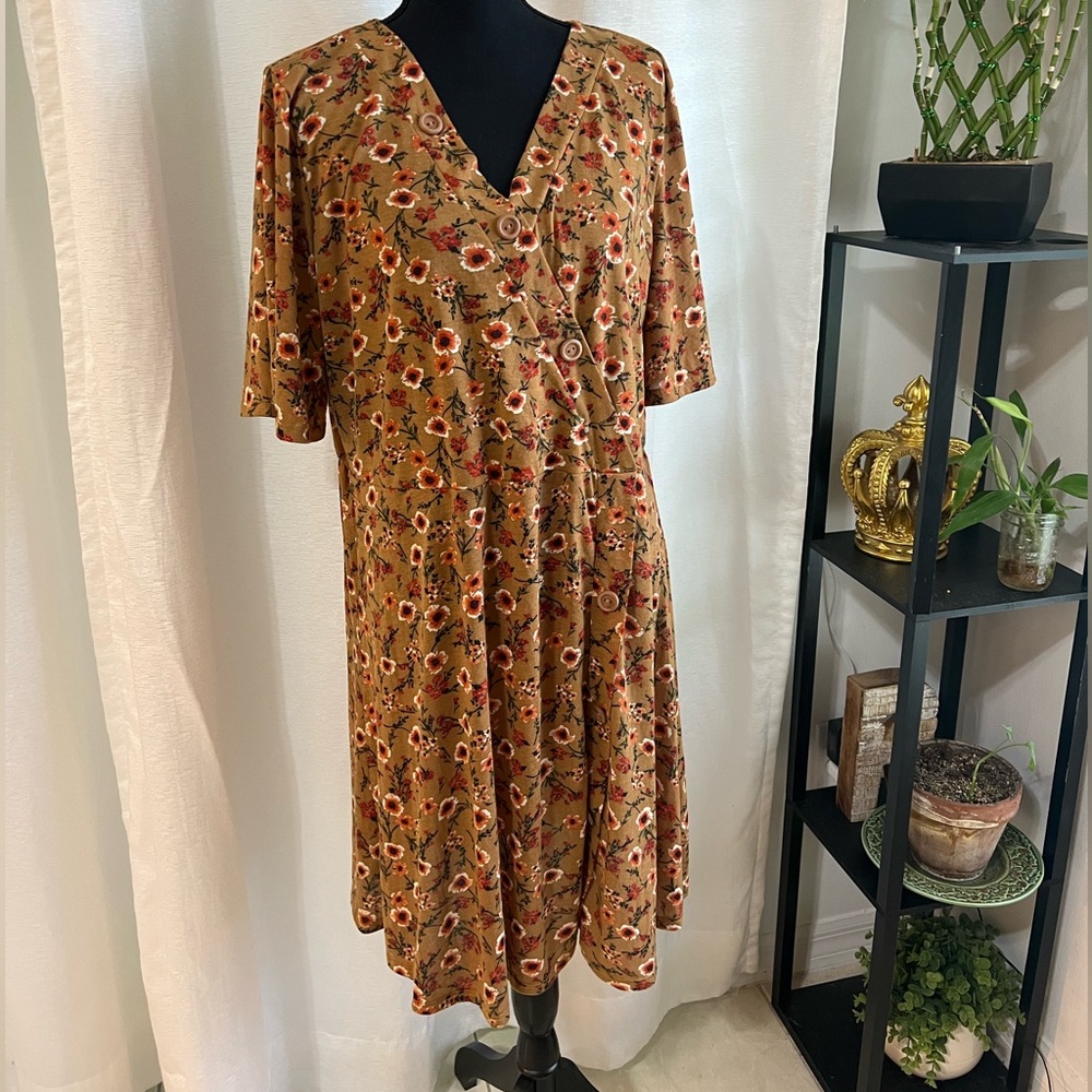 Floral fall dress